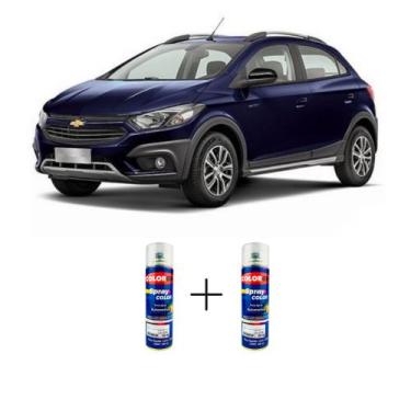 Imagem de Spray automotivo azul imperial + verniz spray 300ml - Sherwin Williams