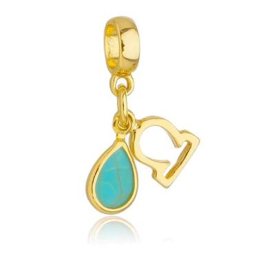 Imagem de Berloques Signos Com Cristal Strass Banhado a Ouro 18k - WORK SEMIJOIA