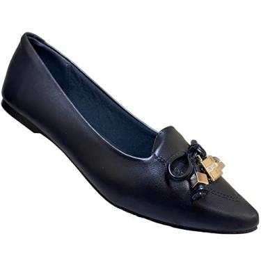 Imagem de Sapatilha Bico Fino Feminina Sua Cia 8302.14082 Preta