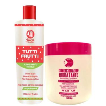 Imagem de 3 Progressiva Tutti Frutti 1l + 9 Mascara Pós Química 300g - Juca Cosm