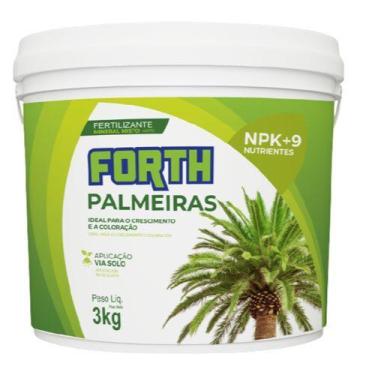 Imagem de Adubo Fertilizante Forth Palmeiras Npk +9 Balde 3Kg