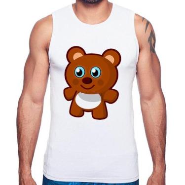 Imagem de Regata Ursinho Desenho - Foca na Moda, Branco, P