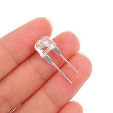 Imagem de 20x led chapeu de palha 8mm branco - E-San