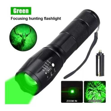 Imagem de Lanterna Tática Mini LED 5 Modos, Verde