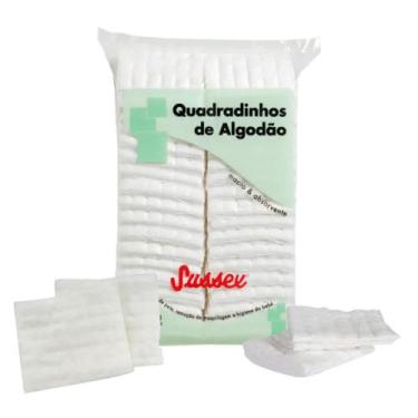 Imagem de Quadrados de Algodão Hidrófilo Macio e Absorvente 100% Algodão Sussex 