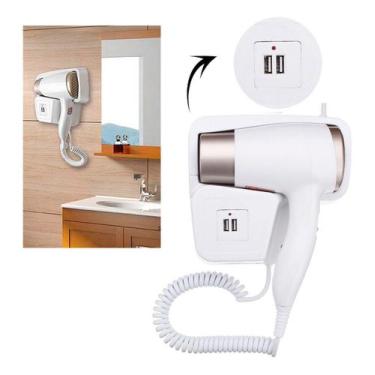 Imagem de Secador Para Banheiro Hotel Instalação De Suporte Na Pared - BR, Profi