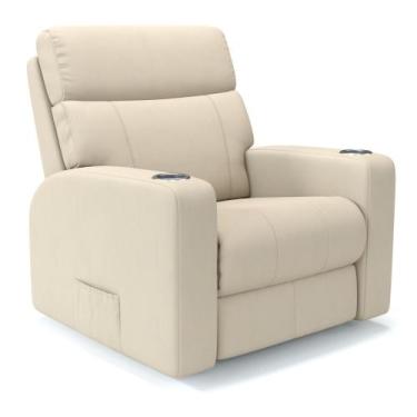 Imagem de Poltrona do Papai Reclinável Elétrica Em Couro Bovino - Modelo Eames D