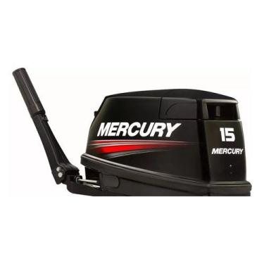 Imagem de Kit Faixa Adesivo Motor Mercury 15 Hp Super - Modelo Novo - SPTS