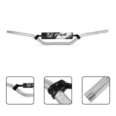Imagem de Guidão Cross Bar Vyrus 22mm C/ Barra Protetor Espuma Trilha Motocross,