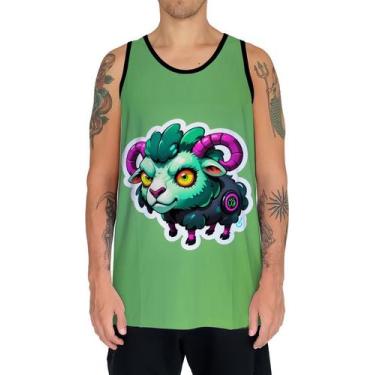 Imagem de Camiseta Regata Tshirt Animais Cyberpunk Carneiro Bode Cabra - Enjoy S