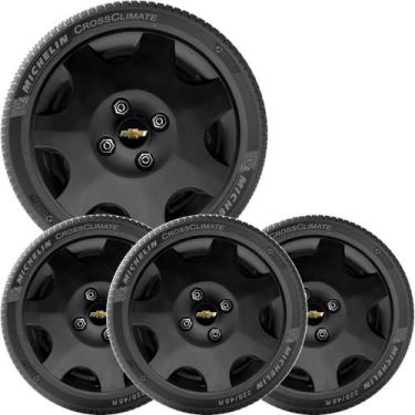 Imagem de 4x Calota GM CORSA CELTA CLASSIC Aro 13 Preto Emblema 118cb - Grid