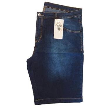 Imagem de Bermuda Jeans Masculina PLUS SIZE - Almix, Azul, 50