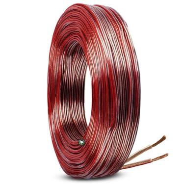 Imagem de Rolo Fio Cabo Paralelo Bicolor Auto Cristal 21,50mm 100m - Permak