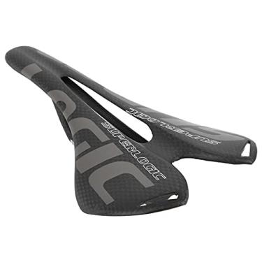 Imagem de Selim de Carbono para Bicicleta Ma Almofada de Bicicleta Totalmente Em Fibra de Carbono Almofada de Selim de Estrada Cor Brilhante Esta Sela Certamente chamará a Atenção Selim de