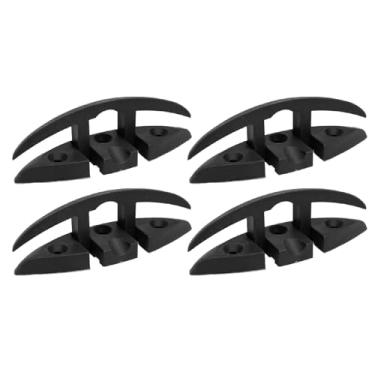 Imagem de Grampo Dobrável para Barco de Nylon, 5 Polegadas, 3 Furos, Presilha Preta de Alta Resistência para Iate Marinho, Presilha Articulada Com Fixadores, para (Sem acessórios de