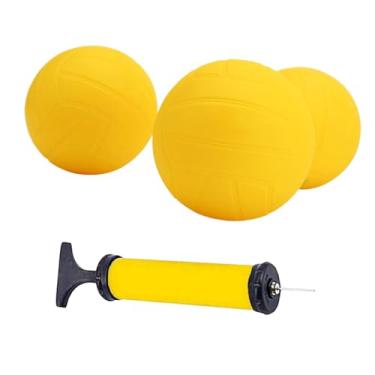 Imagem de menolana Bolas de substituição de com bomba, bolas de jogo redondas grossas, pvc, infláveis ​​para atividades de brinquedo, gramado, praia, quintal, 3.5 Inch 3pcs