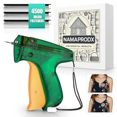 Imagem de NAMAPRODX Pistola de costura fina para roupas - Fixações de temperatura, pistola de etiquetagem, Buttoneer, Mending Pro, ferramenta de bainha, pistola de grampeador de roupas, DIY, versátil - 4500