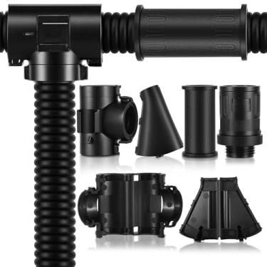 Imagem de Nuanchu Conjunto de 8 conectores de tear de arame, acessórios de tear de arame, tubo de conector em T aberto, conector redutor tipo Y, conector reto para conduíte de 1/2 polegada