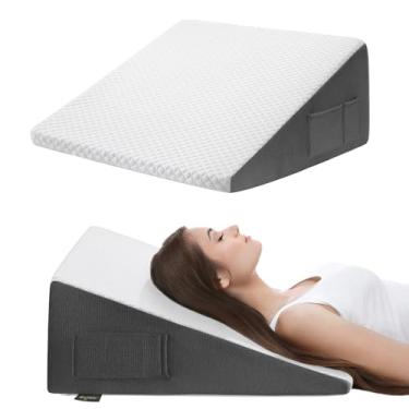 Imagem de Cozymaker Almofada de cama de 30 cm para dormir após a cirurgia, suporte para as costas, elevação das pernas, refluxo ácido gerd, alívio da dor no pescoço, apneia do sono, ronco, espuma viscoelástica