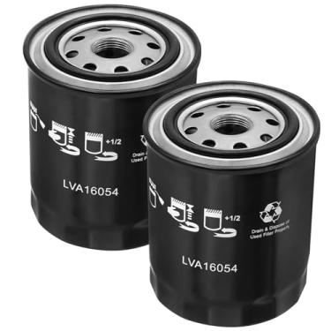 Imagem de DUZFOREI Pacote com 2 filtros de óleo hidráulico LVA16054, filtro de óleo robusto, substituição para tratores John Deere 1023E 1025R 1026R 3036E, substituição para cortadores de grama John Deere Z920R