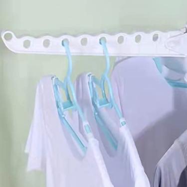 Imagem de Rack de Secagem de Roupas, Rotação de 360 ​​graus, Design Dobrável, Acessórios de Lavanderia de Aço Inoxidável para Organização de Lavanderia Conveniente (Uma camada de branco)