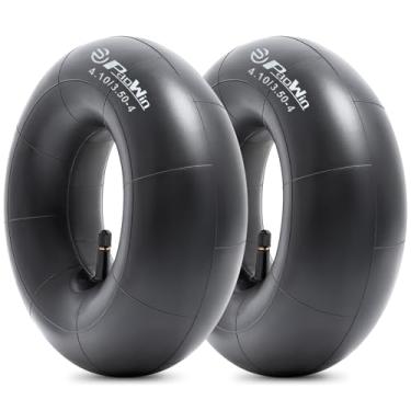 Imagem de 2 peças resistentes 4.10/3.50-4 tubos internos de substituição com haste de válvula TR13 compatível com carrinhos de mão, cortadores, caminhões de mão e mais tubos de pneu 3.50-4 4.10-4 (P-021)