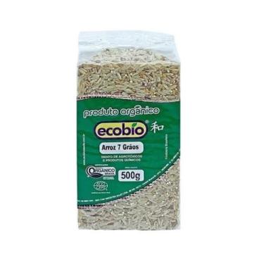 Imagem de Arroz Orgânico Ecobio 7 Grãos Não Transgênico Em Vácuo 500g