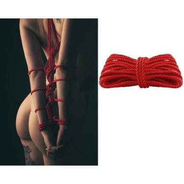 Imagem de Corda Vermelha Shibari 50 Tons 10 metros Dominatrixxx - Sex shop