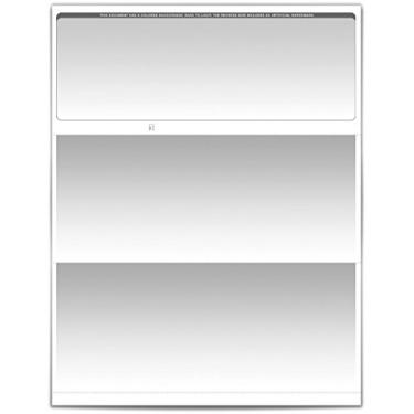 Imagem de VersaCheck ValueChex - 1000 cheques de vouchers comerciais em branco - cinza graduado - 1000 folhas formulário nº 1000 - Verifique na parte superior