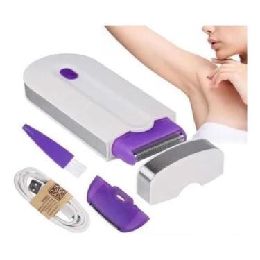 Imagem de Aparelho Depilador Sem Dor Pelos Íntimos Aparador Recarregável Usb Com