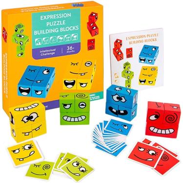 Imagem de Rubik`s Cube Expression Puzzle em madeira ecológica