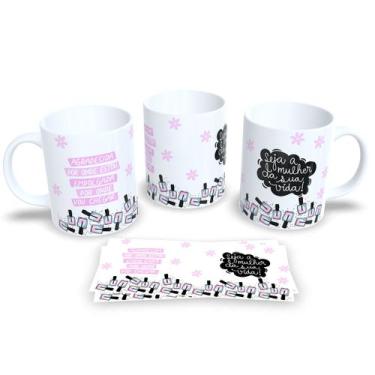 Imagem de Canecas de Porcelna Personalizadas dia Internacional da Mulher 8 de Ma