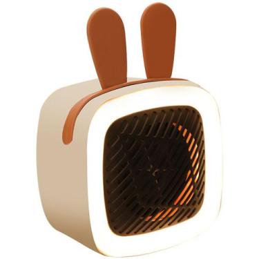 Imagem de Aquecedor Elétrico Portátil 400W - Compacto, Silencioso e de Design Cl