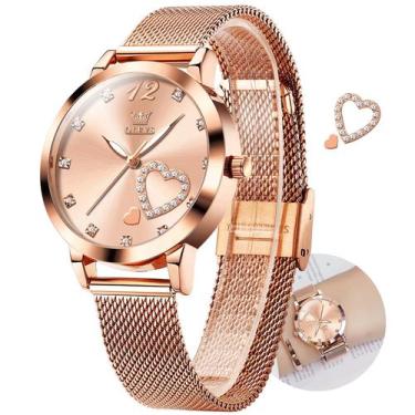 Imagem de Relógio OLEVS Feminino - Design Elegante e Fino com Pulseira de Malha 
