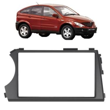Imagem de Moldura Painel DVD  2 Din Ssangyong Actyon Kyron 08 09 10 11 12 13 - E