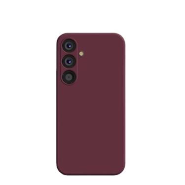 Imagem de Para Samsung A54 5G Capa de silicone líquido Capas de telefone para Samsung Galaxy A54 A 54 5G A55 5G Proteção traseira capa macia, cor ameixa, para A53
