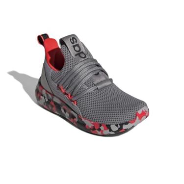 Imagem de adidas Tênis infantil unissex Lite Racer Adapt 7.0, Cinza/vermelho solar/cinza, 5 Infant