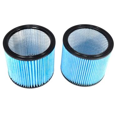 Imagem de HQRP Filtro de cartucho HEPA H13 de alta eficiência 2 unidades de substituição para Shop-vac 90340 90350 90304 90344 9034033, serve na maioria dos aspiradores de pó úmido/seco de 4 a 16 galões,