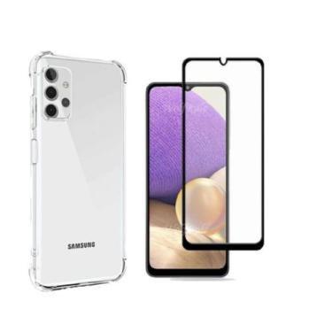 Imagem de Capa Capinha Para Samsung Galaxy A32 4G + Pelicula 3d - HREBOS, Transp