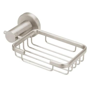 Imagem de Porta Sabonete Saboneteira Inox Escovado Luxo Banheiro