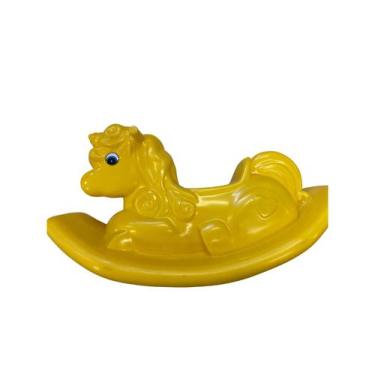 Imagem de Balancinho Unicórnio amarelo infantil-Brinquedos Para Parquinho Kids-P