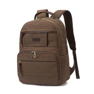 Imagem de Mochila Em Lona Resistente Escolar Costas Média Bolsos Alça - CRUZEIRO