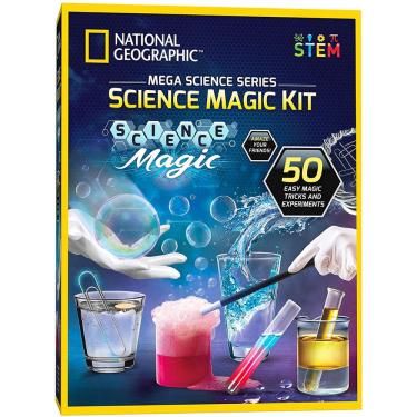 Imagem de National geographic Science Magic Kit - Realize 20 Experimentos Únicos como Truques Mágicos, Inclui Varinha Mágica e Mais de 50 Peças, Grande Kit de C
