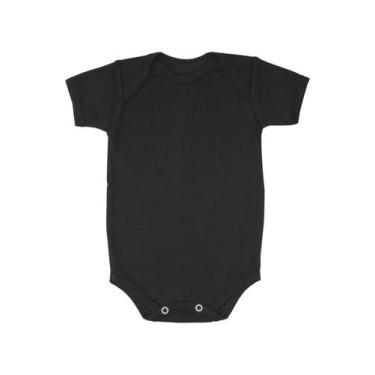 Imagem de Body Bebê Manga Curta Preto Algodão - Bykyko, M