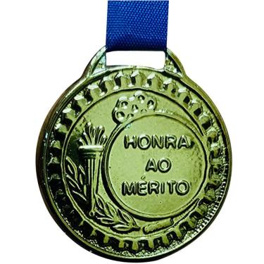 Imagem de Medalha Honra Ao Mérito 2,9 Cm Ouro Prata Bronze Premiação bronze