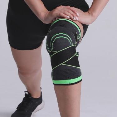 Imagem de Joelheira Compressão Tiras Cruzadas Tensor Joelho Fitness Ajustável Leve Linha Premium Promoção