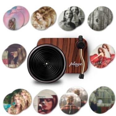 Imagem de Clipes de ventilação para ambientadores de carro, 20 peças, capa de álbum de toca-discos vintage, ambientador de ar, design de disco giratório, decoração de carro, melhor presente para amantes de