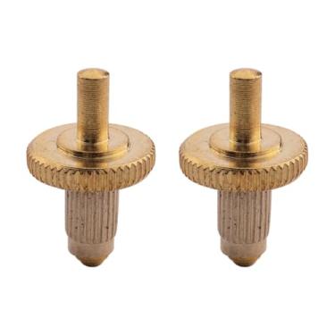 Imagem de DIAO79NI Pacote com 2 pinos de ponte de guitarra Tune-O-Matic pinos de roda e âncoras de 4 mm para estilo Nashville Les Paul SG ES (dourado)