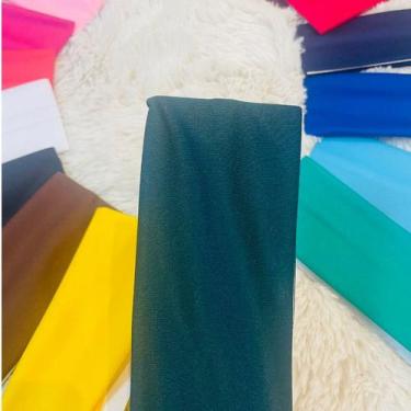Imagem de Kit Faixas lisa de Cabelo em Malha Elástica Acessórios de Cabelo Lisa 