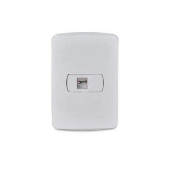 Imagem de Conjunto Tomada Rj11 2 Fios Pl Branco Miluz Schneider S3B64900